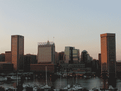 The Inner Harbor of Baltimore
